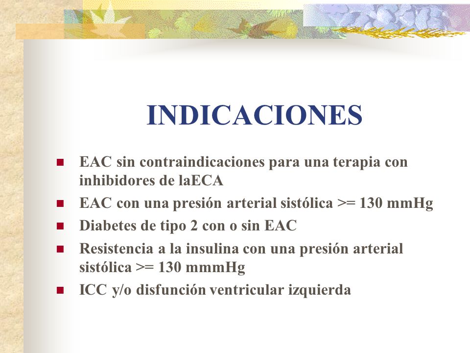 inhibidores de ace para pacientes con diabetes